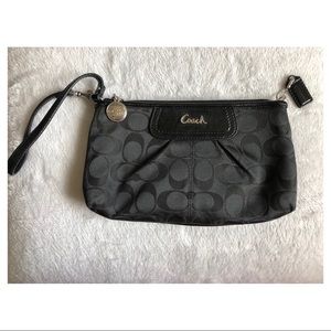 Coach Black Wristlet
